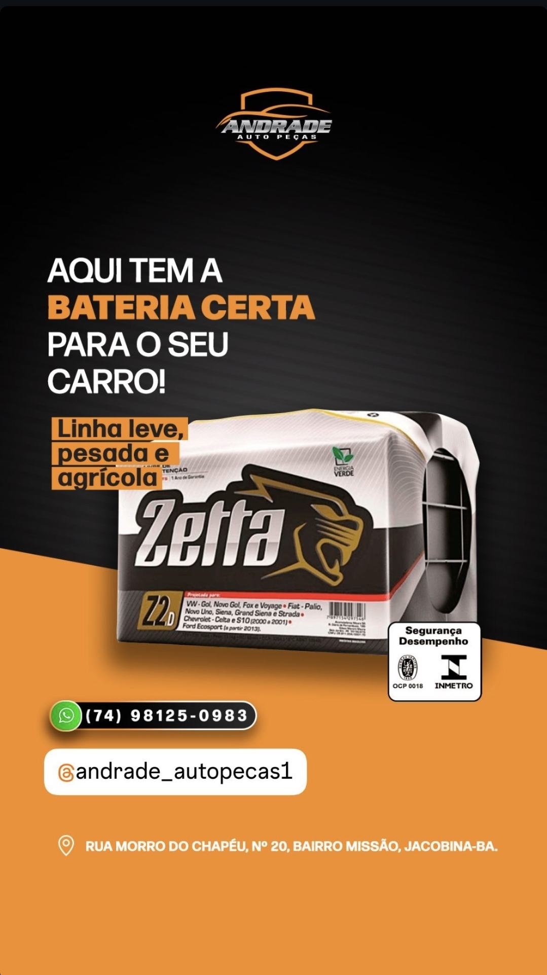 Conteúdo criado para Andrade Auto Peças